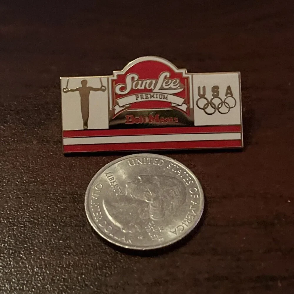 1996 Atlanta Olympics Team USA‎ Gymnastics Sara Lee Deli Meats Lapel Hat Pin